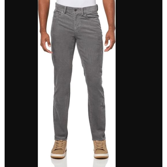Brooks Brothers Corduroy Pants Slim Fit Gray 5 Pocket Size 38x30 - Picture 1 of 14